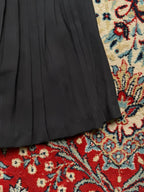 Vintage Close Up Black Pleated Skirt - 24