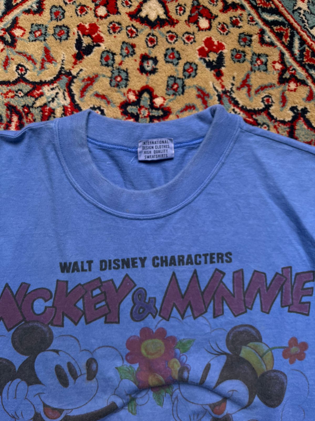 Vintage Disney Mickey & Minnie Mouse Dia Club Blue Graphic tee - XL