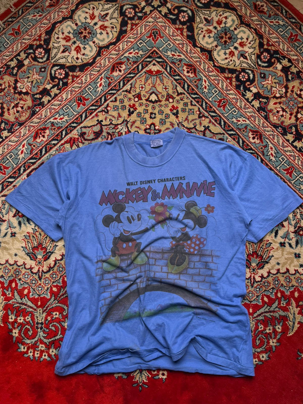 Vintage Disney Mickey & Minnie Mouse Dia Club Blue Graphic tee - XL