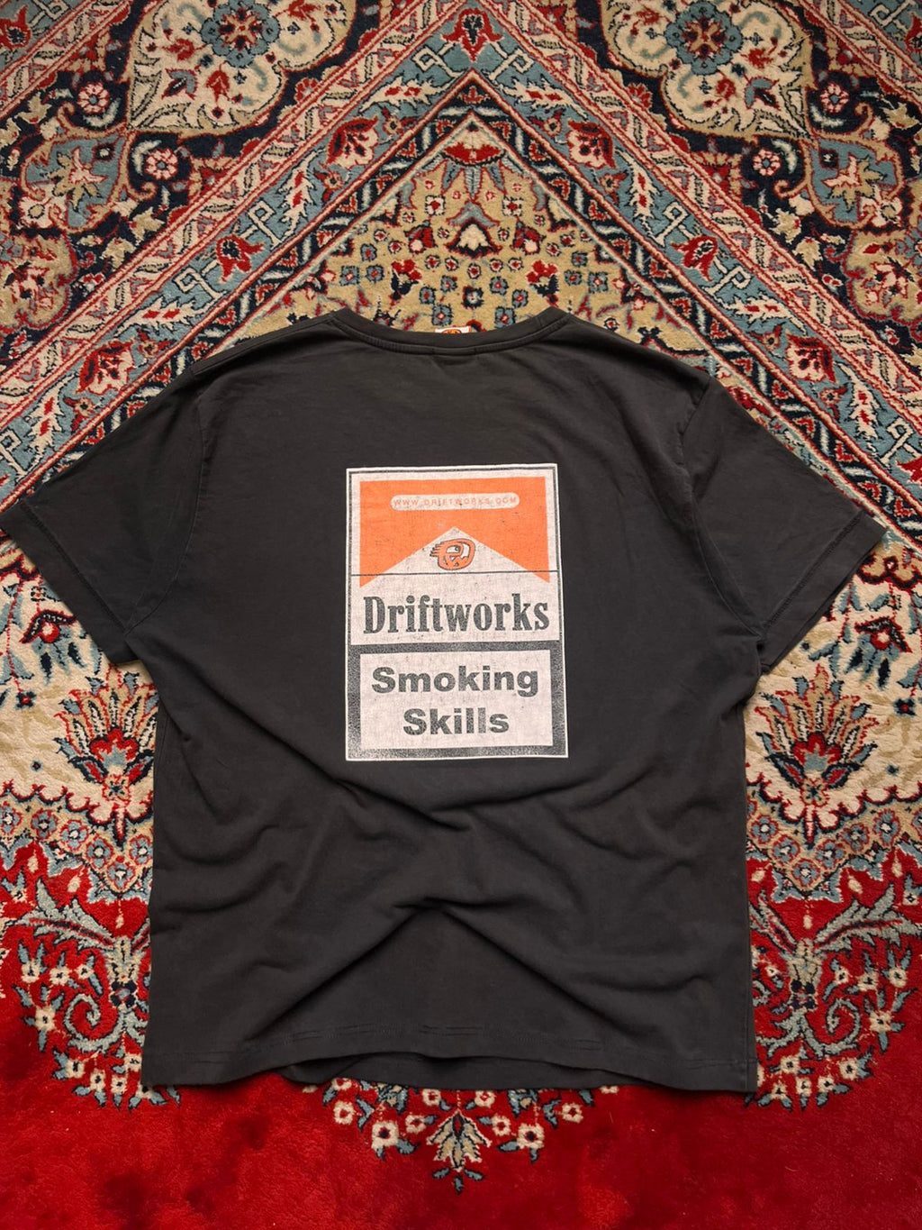 Driftworks Smoking Skills Marlboro Parody Graphic tee - L