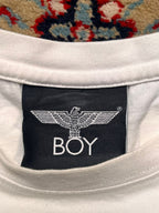 BOY London Eagle Logo White Wing Graphic Print tee - M