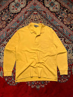 Authentic Polo Shirt Mustard Yellow Polo Tee - L