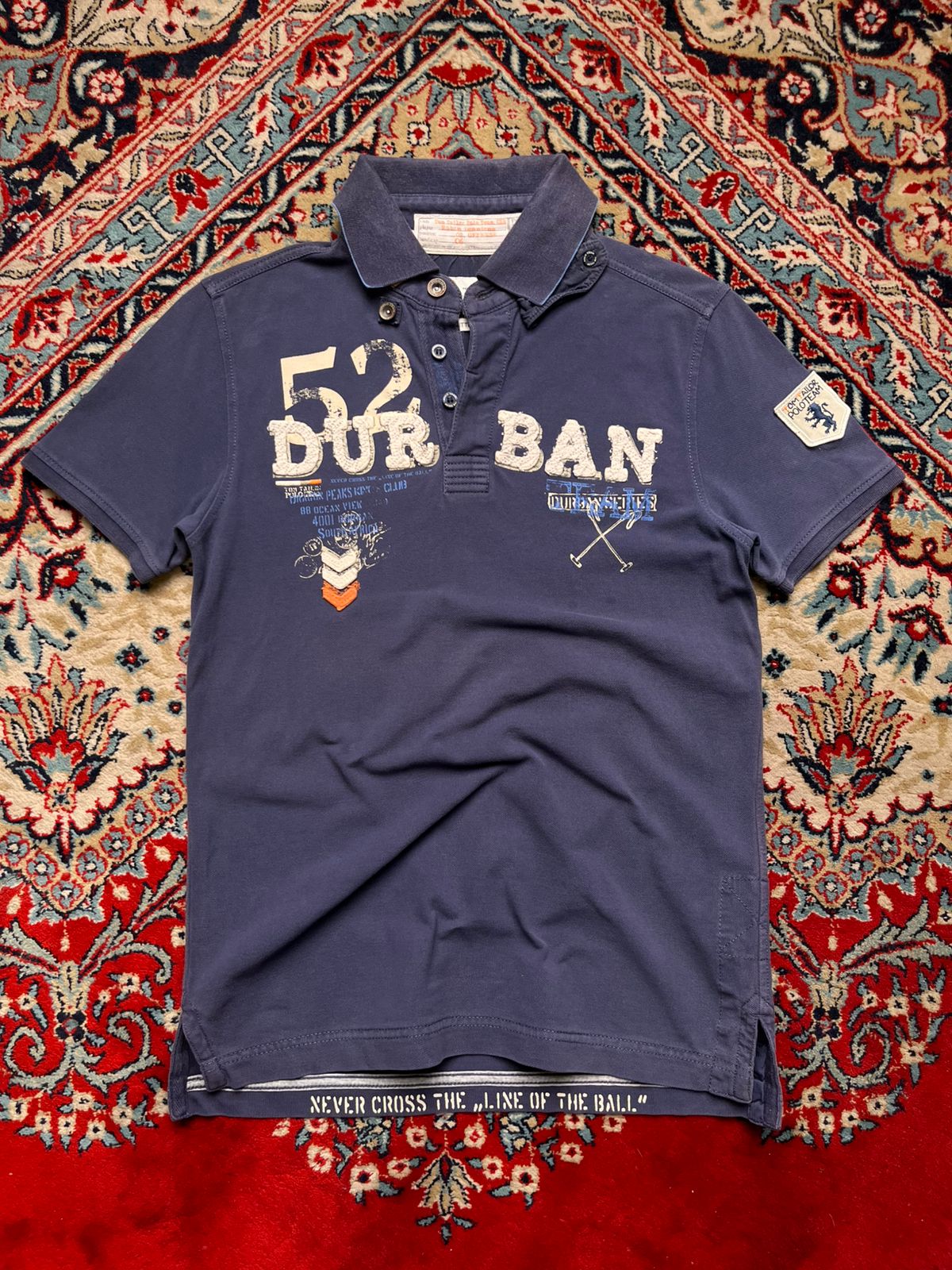 Vintage TOM TAILOR Custom Slim Fit Polo Tee - M