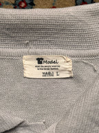 Vintage MODEL Korean Style Knit Polo Tee - L