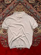 Vintage MODEL Korean Style Knit Polo Tee - L
