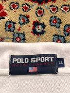 Vintage Polo Sport Ralph Lauren White polo tee - L