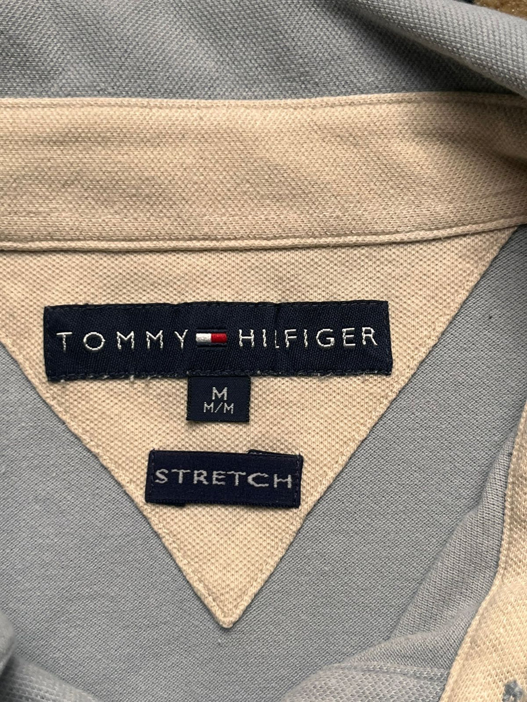 Tommy Hilfiger Stretch Pique Light Blue polo tee - M