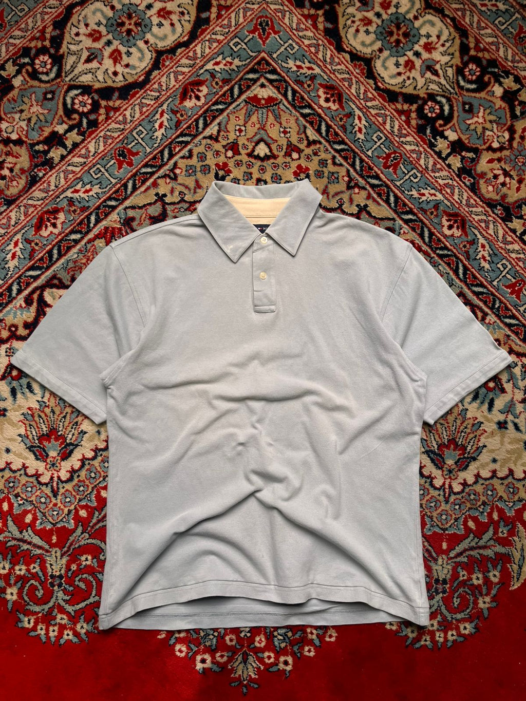 Tommy Hilfiger Stretch Pique Light Blue polo tee - M