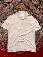 Polham Machine Washable Beige Knit polo tee - L