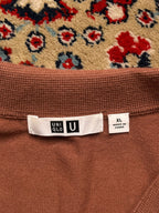Uniqlo U Lemaire Collection Terracotta Brown Knit polo tee - XL
