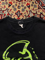 Oahu Grown Clothing CROPPED Graphic Black tee - L
