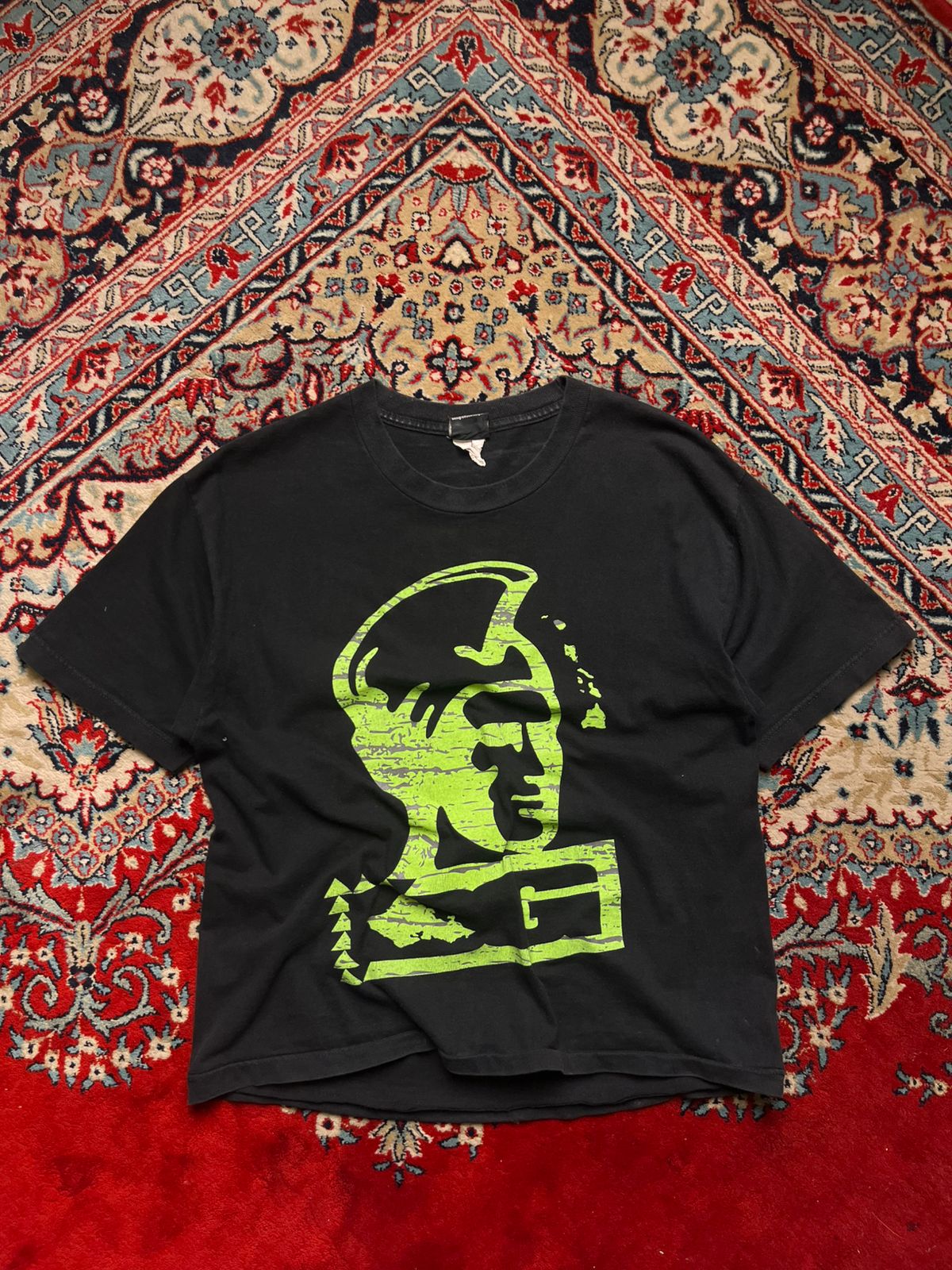 Oahu Grown Clothing CROPPED Graphic Black tee - L