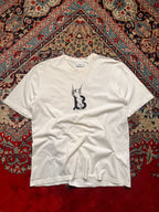 Burberry White Cherub 'B' Logo OVERSIZED Graphic Tee - M