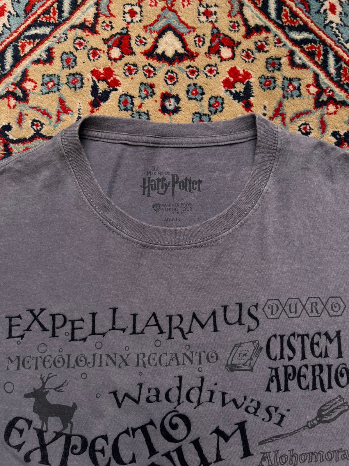 Harry Potter Warner Bros Studio Graphic Grey tee - L