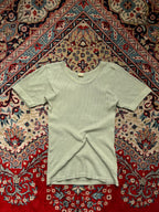 Vintage Tricota Ferus Womens Cotton Ribbed Knit TEE - S