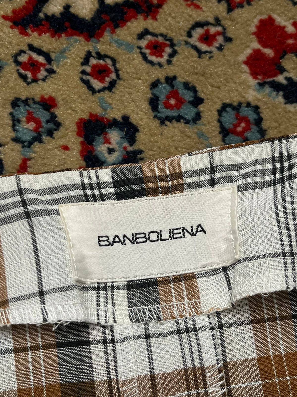 Vtg BANBOLIENA Crop Blouse - L