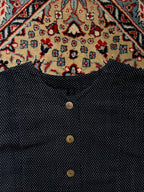 VINTAGE Japanese Made Geometric Micro Dot Blouse - L