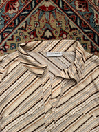 Vtg CLOCKHOUSE C&A Diagonal Striped Blouse - M