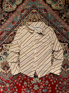 Vtg CLOCKHOUSE C&A Diagonal Striped Blouse - M