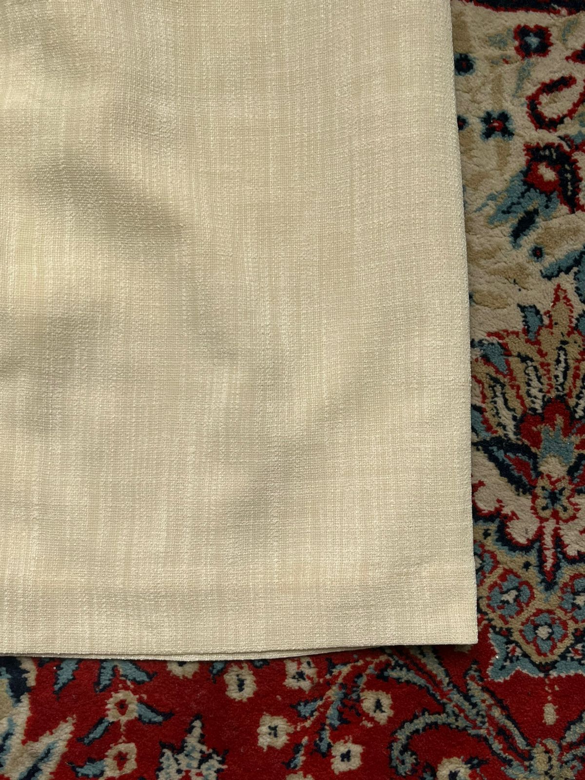VTG Cream Textured Slit Pencil Skirt - 26