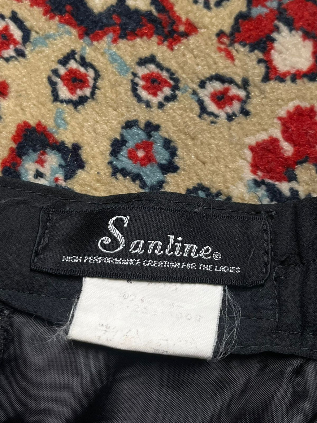 VTG Sanline Black Handkerchief Hem Maxi Skirt - 26