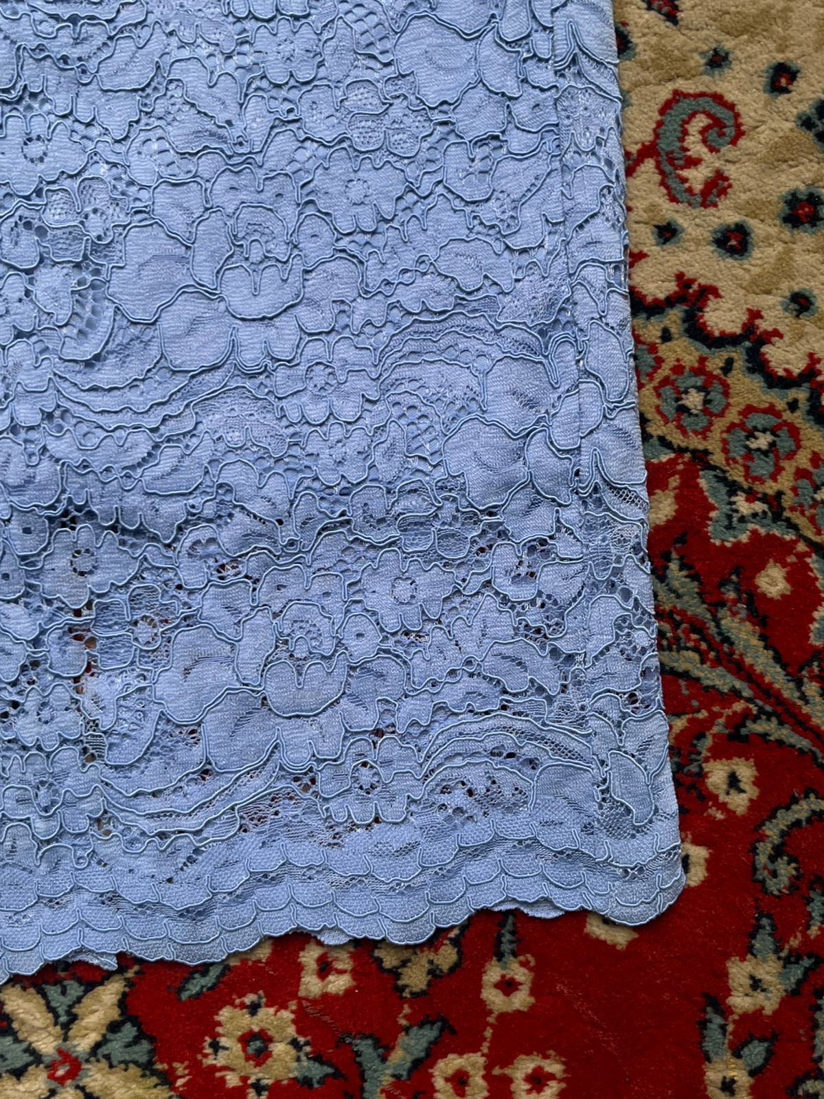 GU Japan Light Blue Floral Midi Skirt - 24