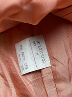 Vintage Japanese Pink Rayon Pleated Tie Waist Skirt - 26