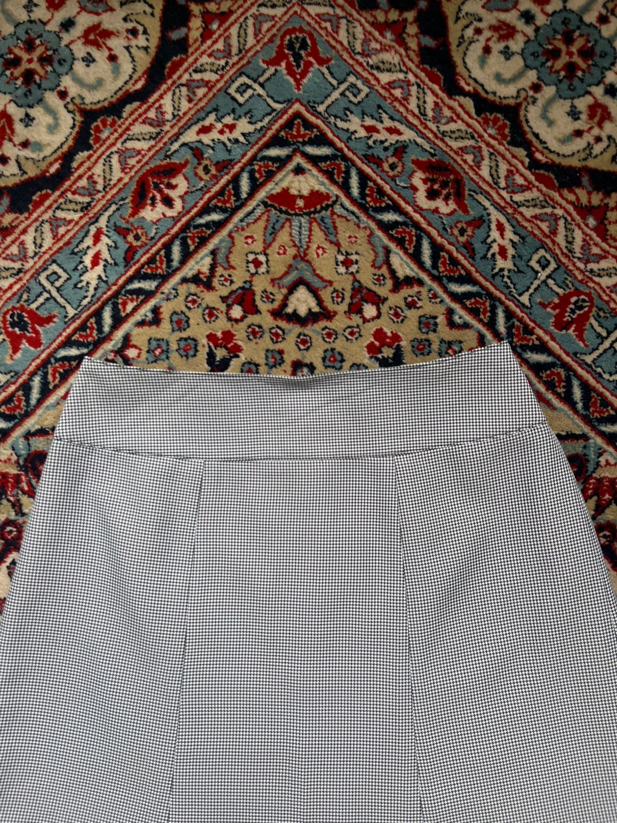 VTG White Joora Japan Houndstooth Skirt - 26