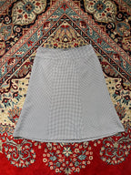 VTG White Joora Japan Houndstooth Skirt - 26