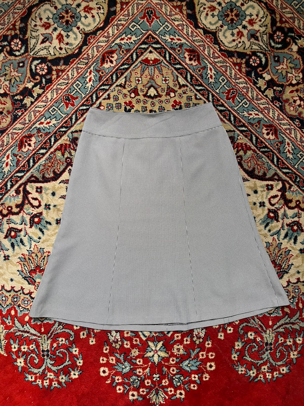 VTG White Joora Japan Houndstooth Skirt - 26