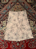 VTG Japan Floral Print Linen Skirt  - 24