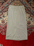 VTG Japanese Made Gray Straight Maxi Skirt  - 26