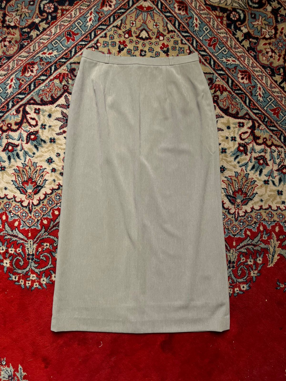 VTG Japanese Made Gray Straight Maxi Skirt  - 26