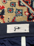 VTG Gio Japan Navy Blue Wool Skirt - 26
