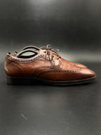 COLE HAAN GRANDOS BROWN LEATHER WINGTIP BROGUE DERBY DRESS SHOES