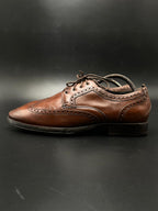 COLE HAAN GRANDOS BROWN LEATHER WINGTIP BROGUE DERBY DRESS SHOES