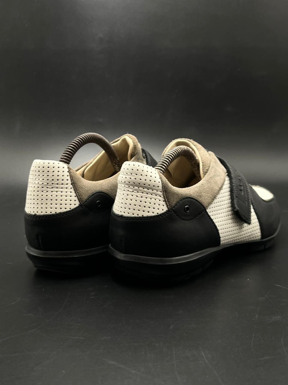 LLOYD GERMANY SPORTS BLACK WHITE Leather Sneakers
