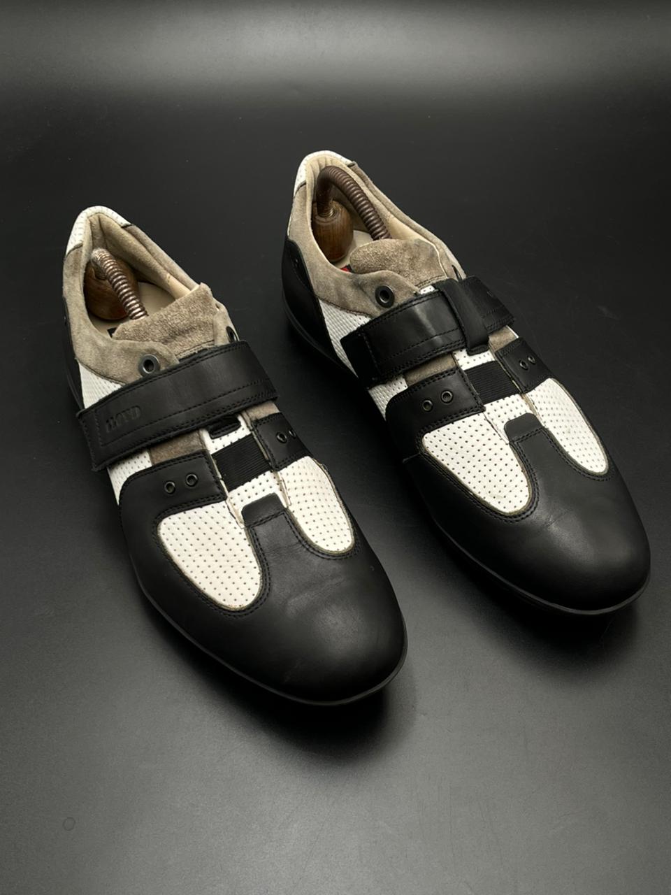 LLOYD GERMANY SPORTS BLACK WHITE Leather Sneakers