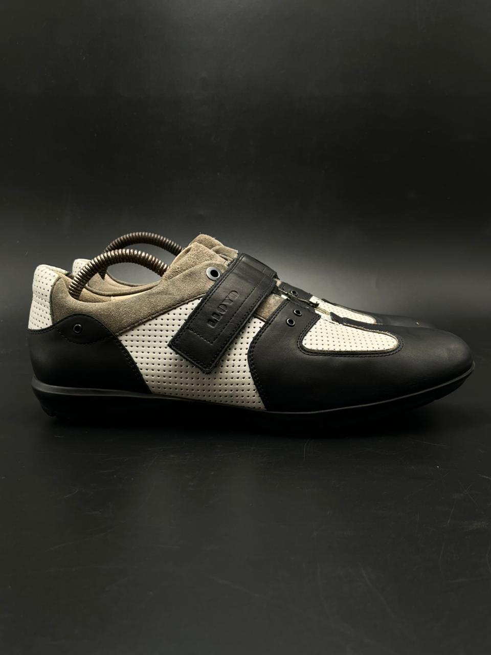 LLOYD GERMANY SPORTS BLACK WHITE Leather Sneakers