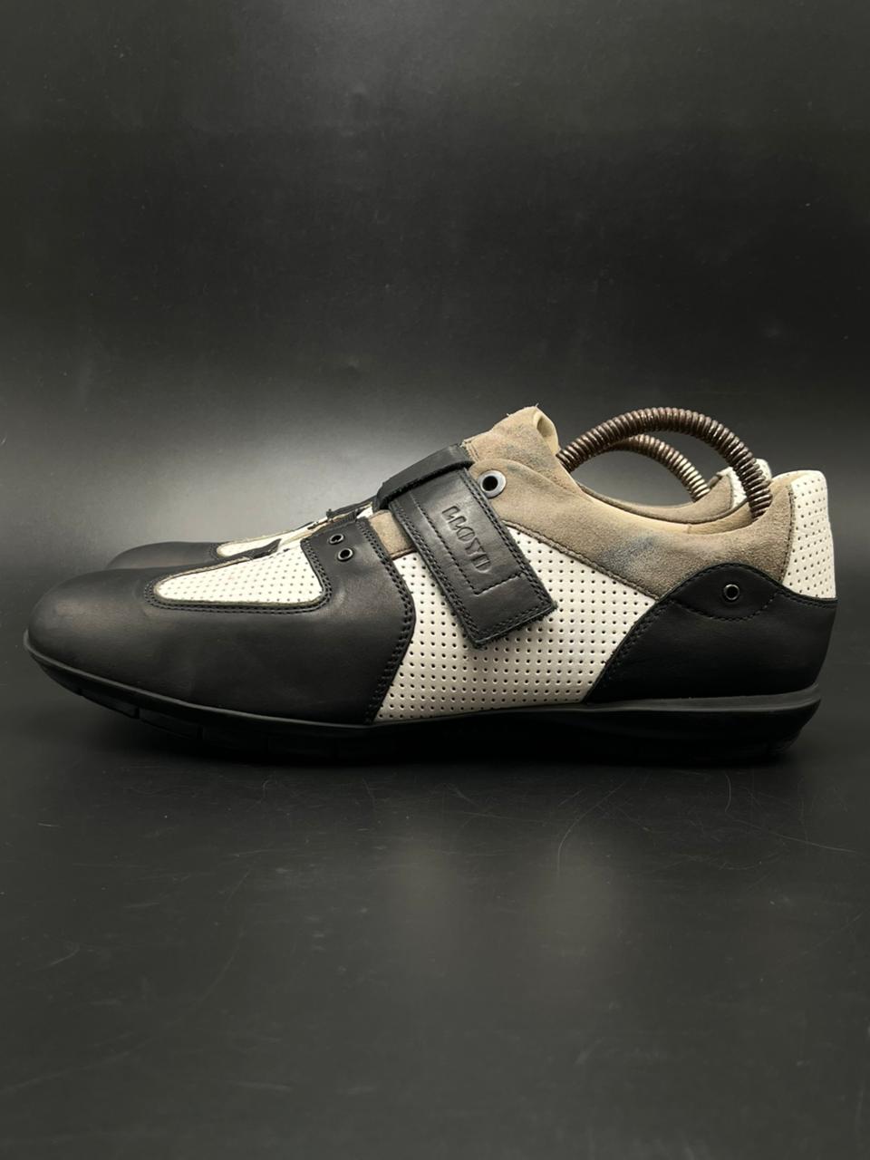 LLOYD GERMANY SPORTS BLACK WHITE Leather Sneakers