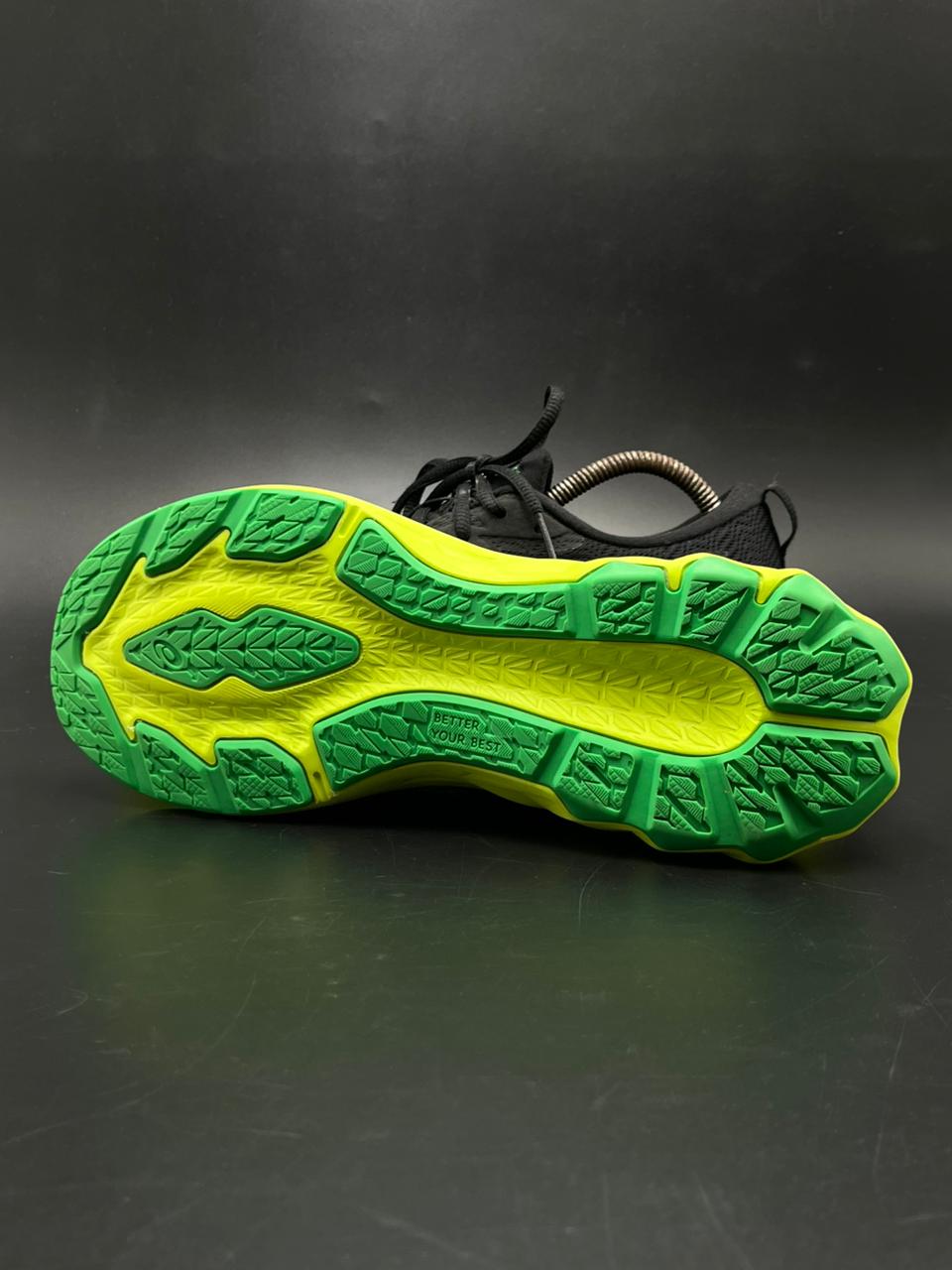 ASICS NOVABLAST 2 BLACK LIME GREEN RUNNING ShOES