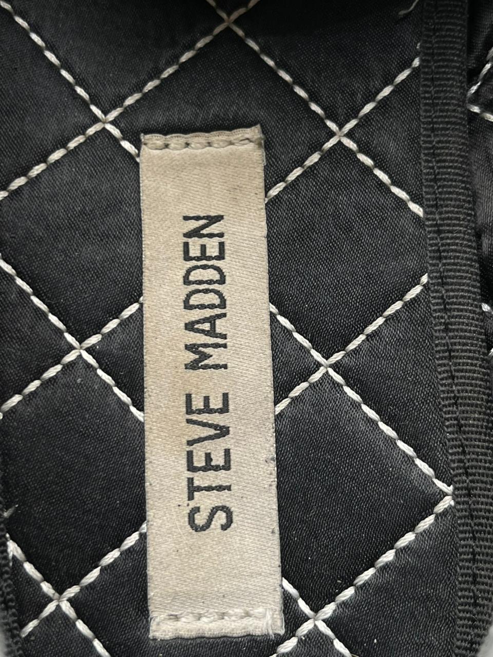 STEVE MADDEN CLIPSE BLACK VELVET BIT LOAFERS