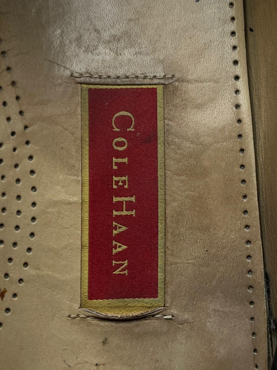 COLE HAAN BURGUNDY LEATHER PENNY LOAFERS