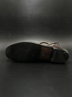 POLO BY RALPH LAUREN BURGUNDY LEATHER BROGUE PENNY LOAFERS