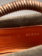 VAN LIER GREY SUEDE PENNY LOAFERS