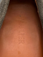 VAN LIER GREY SUEDE PENNY LOAFERS