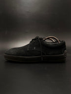 TOD'S BLACK SUEDE GOMMINI LACE-UP DRIVING SNEAKERS