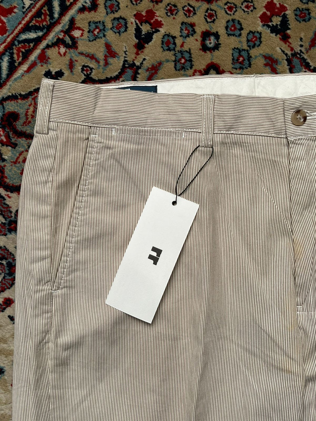 POLO BY RALPH LAUREN STRAIGHT FIR LINING COTTON DRESS PANTS - 36
