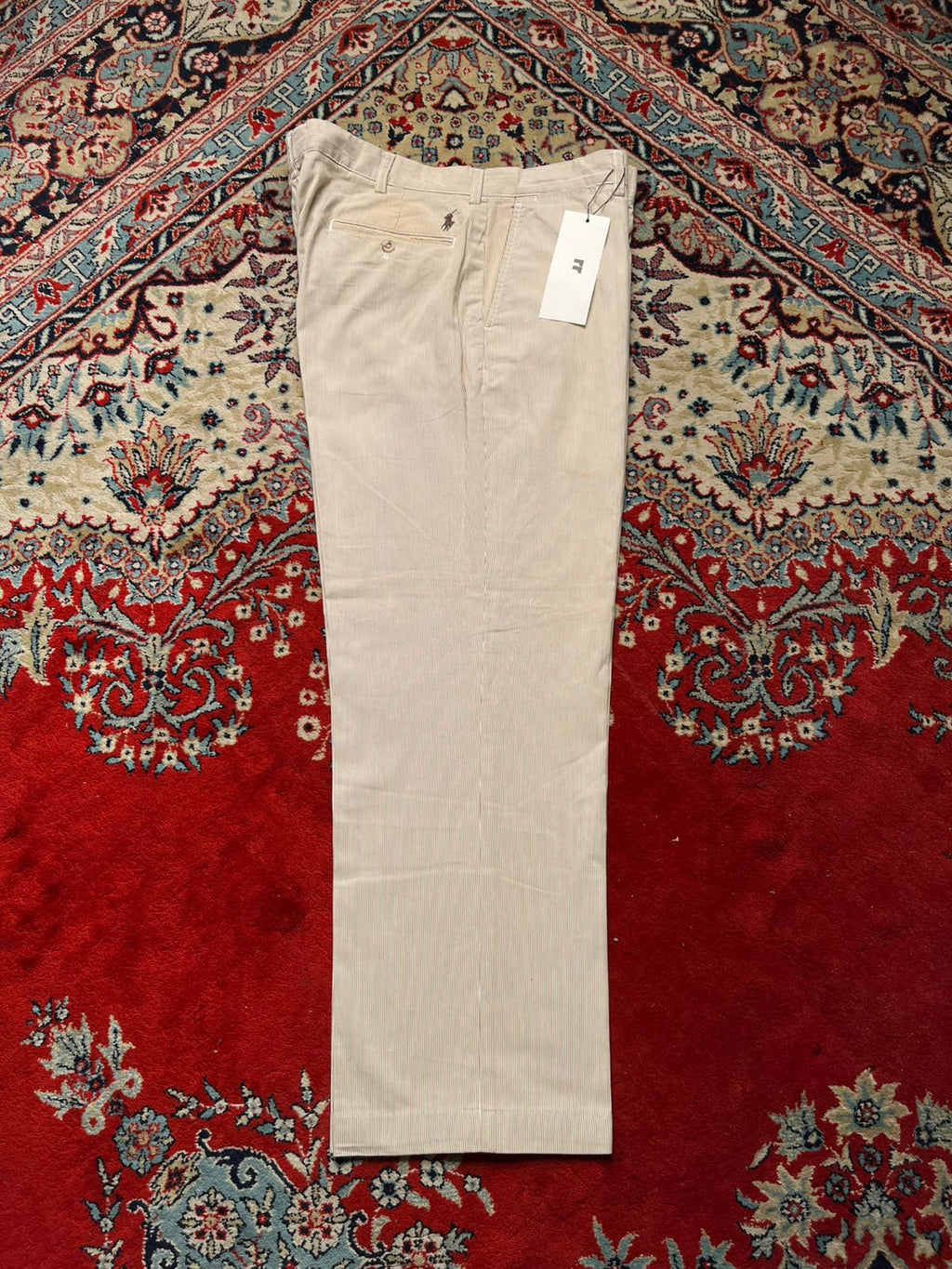 POLO BY RALPH LAUREN STRAIGHT FIR LINING COTTON DRESS PANTS - 36