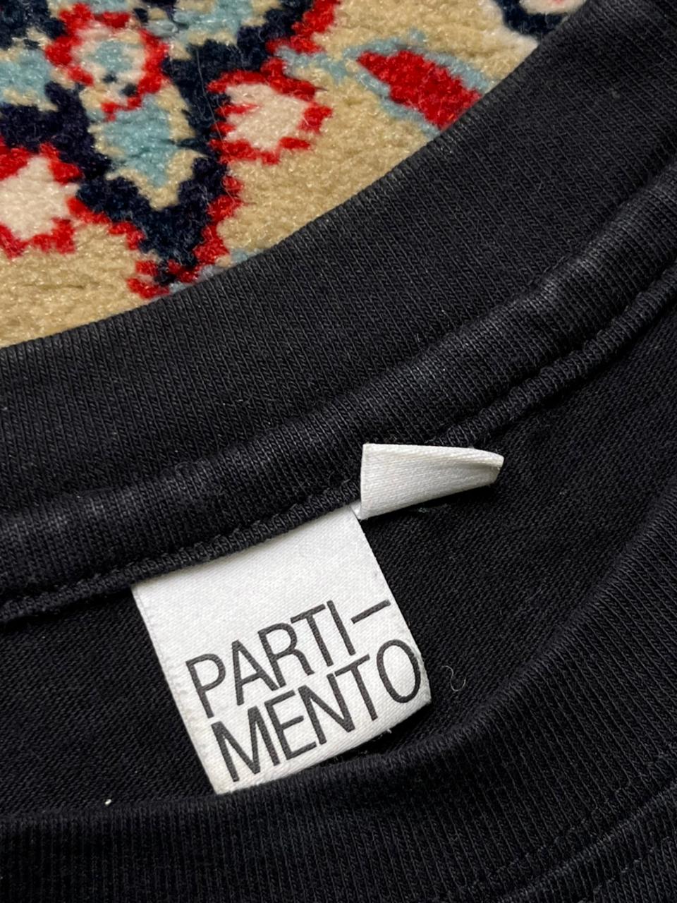 PARTI - MENTO BLACK OVERSIZED GRAPHIC TEE - M